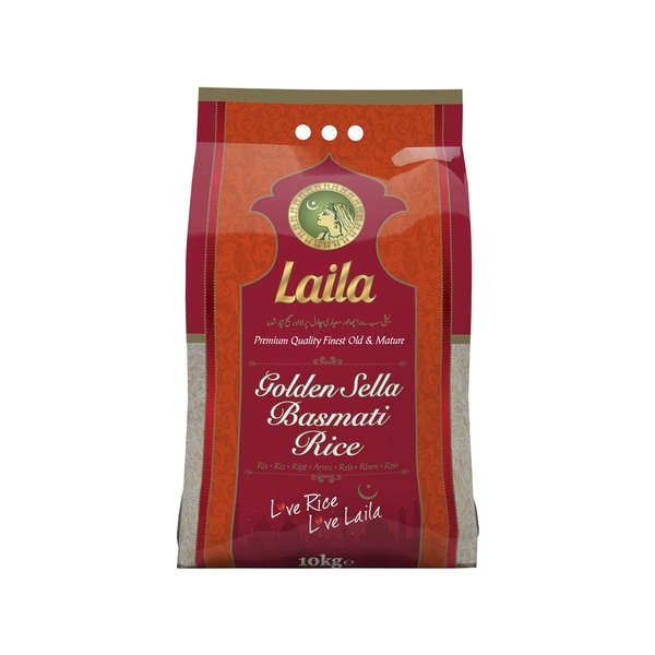 Laila Basmati Reis 5 Kg Golden Sella Parboiled Reis Premium