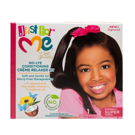 Just for Me No-Lye Conditioning Creme Relaxer Kit Free UK Postage