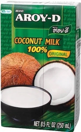 Aroy-d Kokosnussmilch 100%, Ultrahocherhitzt 6 X 250ML