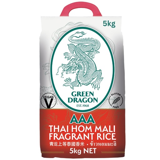 Green Dragon Thai Fragrant Jasmine Rice 5kg
